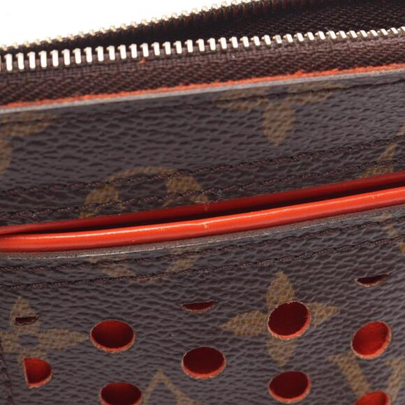 LOUIS VUITTON Brown Monogram Leather Pouch - Picture 7 of 10